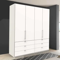 Weißer Schlafzimmerschrank mit Falttüren - Donpiave^Wohnen Online