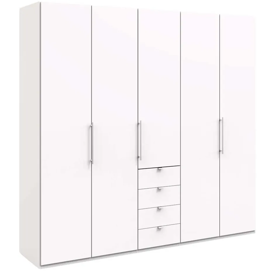 Weißer Schrank für Kleidung mit Falttüren - Donpiave^Wohnen Clearance