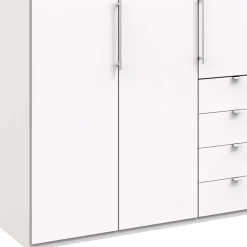 Weißer Schrank für Kleidung mit Falttüren - Donpiave^Wohnen Clearance