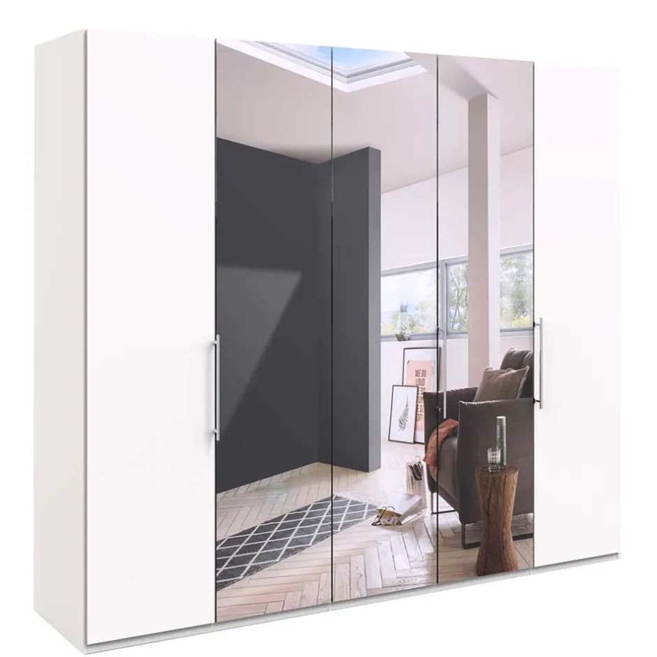Weißer Schrank fürs Schlafzimmer mit Spiegeln - Donpiave^Wohnen Best