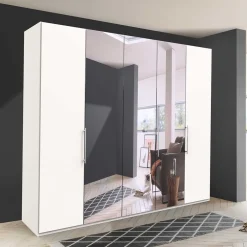 Weißer Schrank fürs Schlafzimmer mit Spiegeln - Donpiave^Wohnen Best