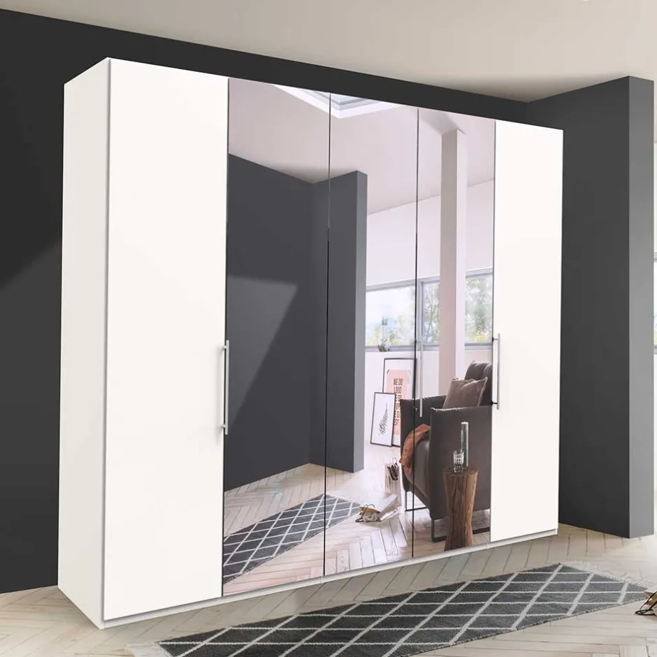 Weißer Schrank fürs Schlafzimmer mit Spiegeln - Donpiave^Wohnen Best