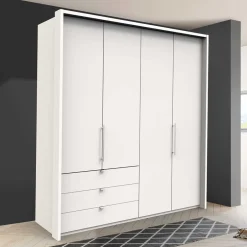 Weißer Schrank fürs Schlafzimmer in modernem Design - Donpiave^Wohnen Outlet