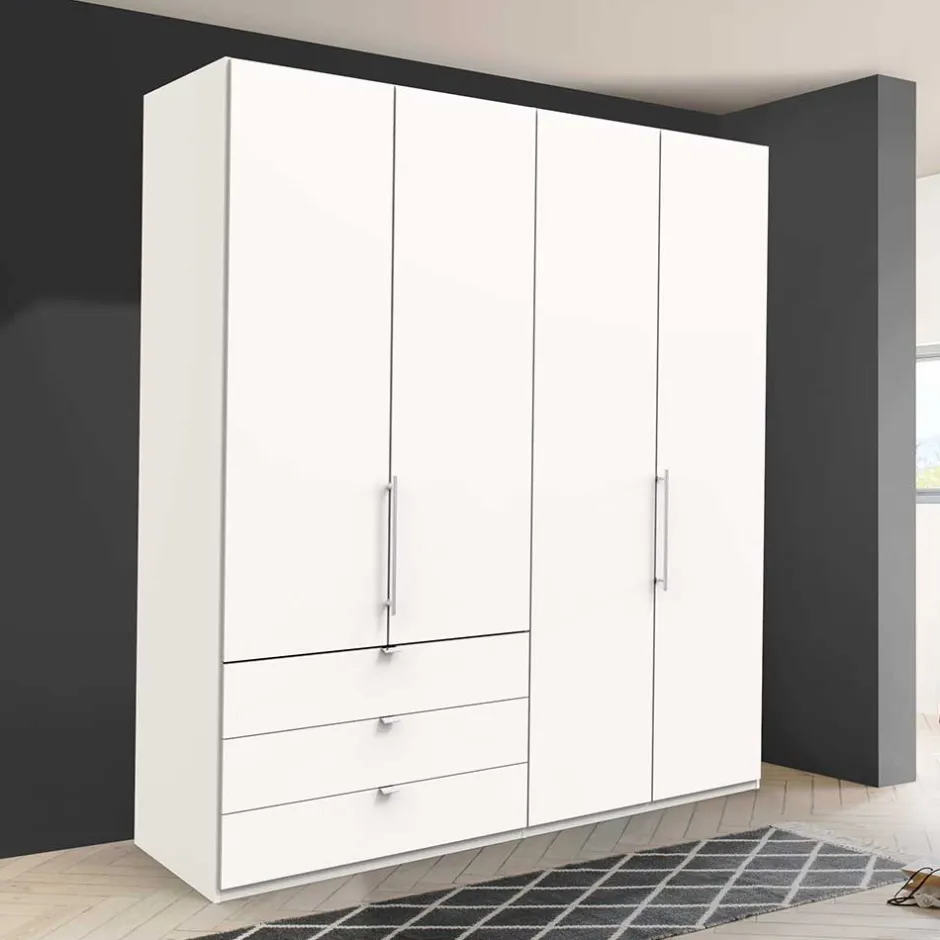 Weißer Schrank fürs Schlafzimmer in modernem Design - Donpiave^Wohnen Outlet