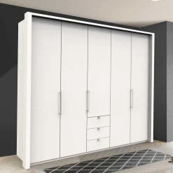 Weißer Schrank mit zwei Falttüren & Tür - Donpiave^Wohnen Online