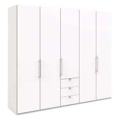 Weißer Schrank mit zwei Falttüren & Tür - Donpiave^Wohnen Online