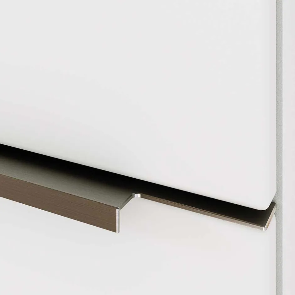 Weißer Schubladen-Waschplatz für die Wand - Livendas^Wohnen Outlet