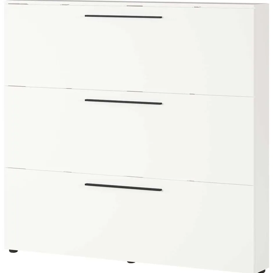 Wohnen Weißer Schuhschrank 140 cm breit - Liss