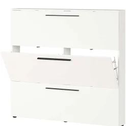 Wohnen Weißer Schuhschrank 140 cm breit - Liss