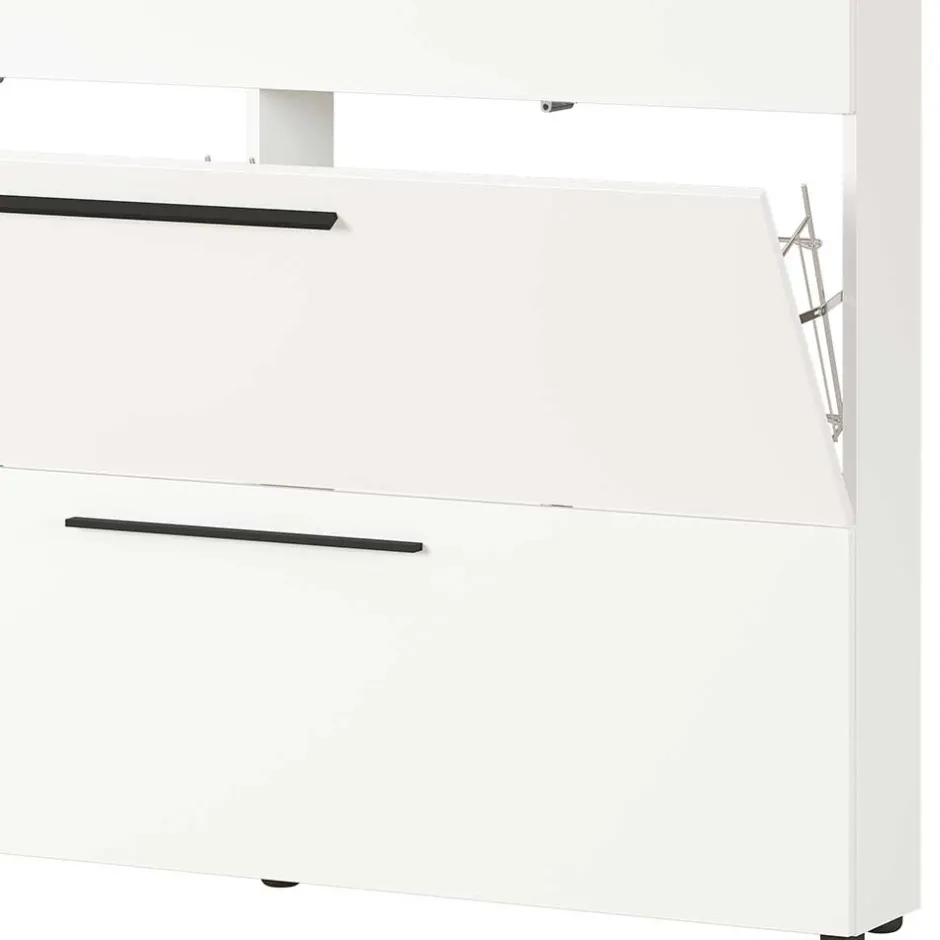 Wohnen Weißer Schuhschrank 140 cm breit - Liss