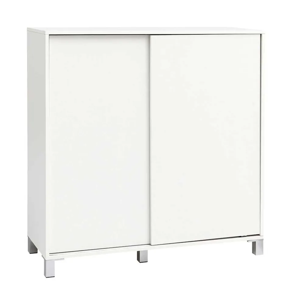 Weißer Schuhschrank mit praktischen Schiebetüren - Hank^Wohnen Online