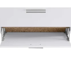 Wohnen Weißer Schuhschrank mit vier Schuhwalzen - Badryca