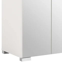 Weißer Schuhschrank mit vier Spiegeltüren - Dany^Wohnen Online