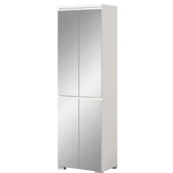 Weißer Schuhschrank mit vier Spiegeltüren - Dany^Wohnen Online