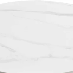 Weißer Sinterstein Tisch mit Trompetenfuß - Glamour^Wohnen Hot