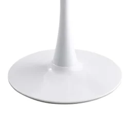 Weißer Sinterstein Tisch mit Trompetenfuß - Glamour^Wohnen Hot