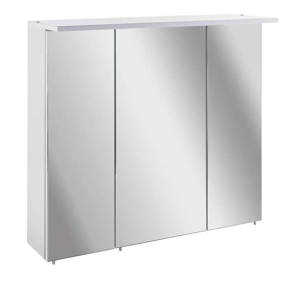 Wohnen Weißer Spiegelschrank für das Bad - Yuliva