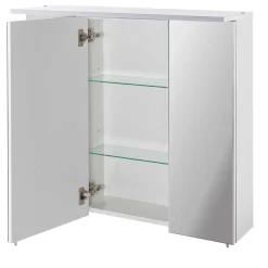 Wohnen Weißer Spiegelschrank für das Bad - Yuliva