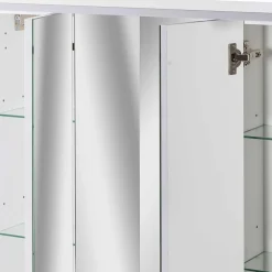 Wohnen Weißer Spiegelschrank für das Bad - Yuliva