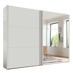 Wohnen Weißer 2-türiger Kleiderschrank mit Schiebetüren - Abelina