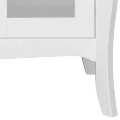 Wohnen Weißer TV Unterschrank mit zwei Glastüren - Dosalino