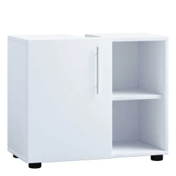 Wohnen Weißer Unterschrank fürs Waschbecken 60x51x30 cm - Sua