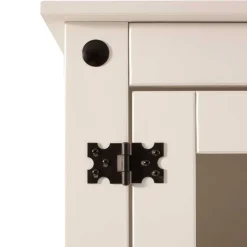 Wohnen Weißer Vitrinenschrank aus Kiefer - Sergio