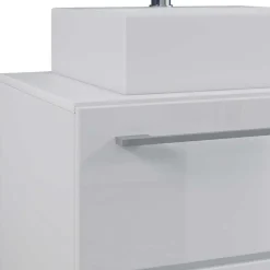 Weißer Waschplatz & Hochschrank - Ipsum (dreiteilig)^Wohnen