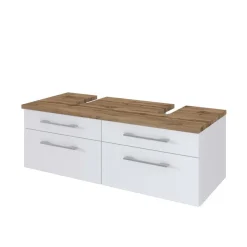 Weißes Bad Set mit Doppelwaschtisch - Enwicos I (sechsteilig)^Wohnen Hot