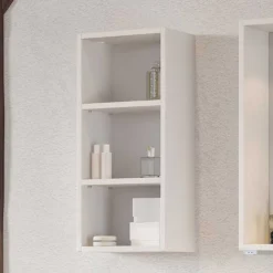 Wohnen Weißes Bad Wandregal mit 3 Fächern - Enwicos