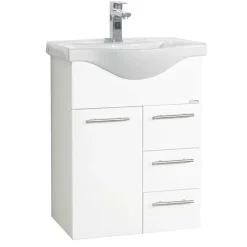 Weißes Badezimmer Möbelkombi - Nancyssa (dreiteilig)^Wohnen New