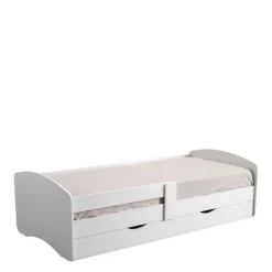 Wohnen Weißes Bettgestell mit Bettschublade - Variona