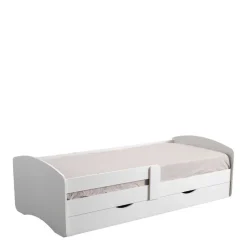 Wohnen Weißes Bettgestell mit Bettschublade - Variona