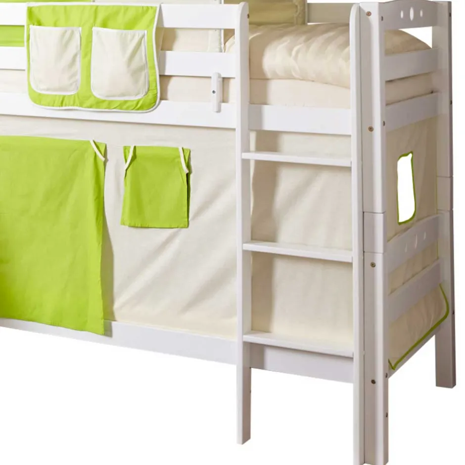 Weißes Buche Etagenbett mit Rutsche - Paso^Wohnen Clearance