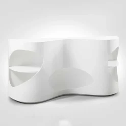 Weißes Design Hochglanzregal mit 5 Fächern - Scarula^Wohnen Best