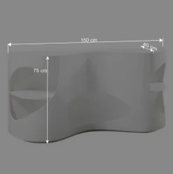 Weißes Design Hochglanzregal mit 5 Fächern - Scarula^Wohnen Best