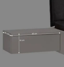 Weißes Designbett mit Stoff-Kopfteil - Fanos^Wohnen Clearance