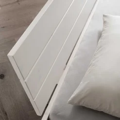 Wohnen Weißes Doppelbett aus Kiefer Massivholz - Lardias