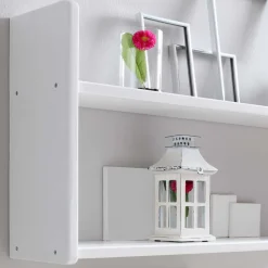 Weißes Holzregal für die Wandmontage - Barne^Wohnen Online