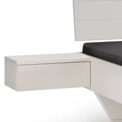 Weißes Kiefernholz-Bett mit Holzkufen - Ondeon^Wohnen