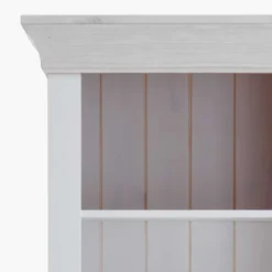 Kinder Wohnen Weißes Kinder Standregal mit 2 Schubladen - Satumare