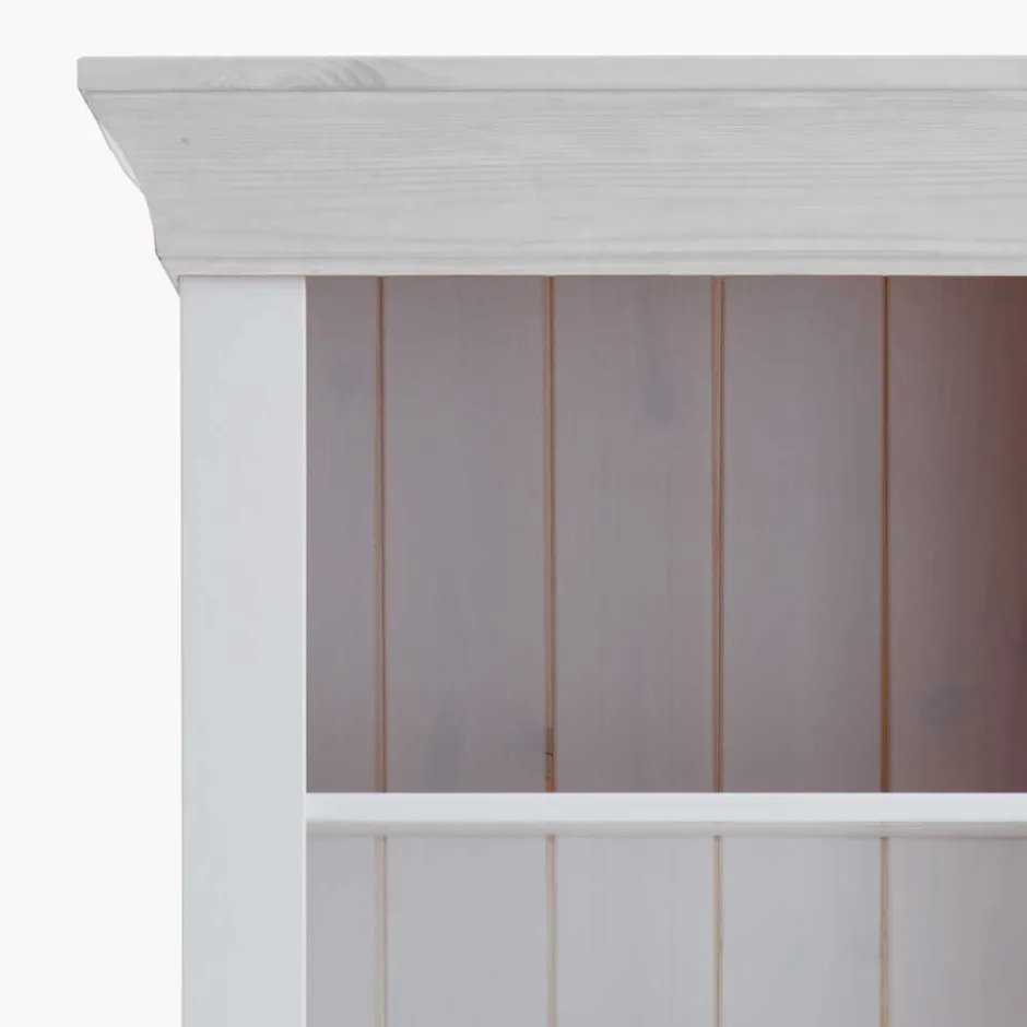 Kinder Wohnen Weißes Kinder Standregal mit 2 Schubladen - Satumare