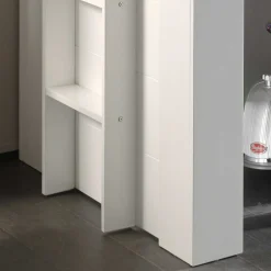 Kinder Wohnen Weißes Kinder-Hochbett im Hütten Design - Renus