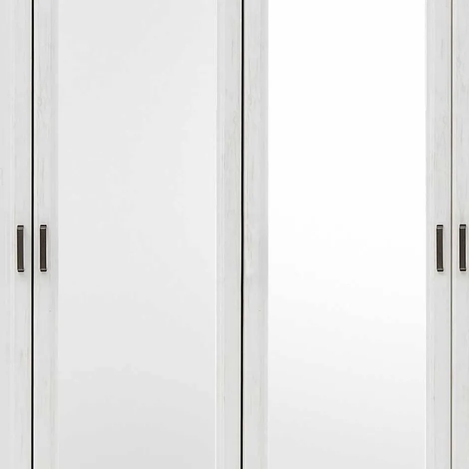 Wohnen Weißes Landhaus Schlafzimmer Set - Maggio (fünfteilig)