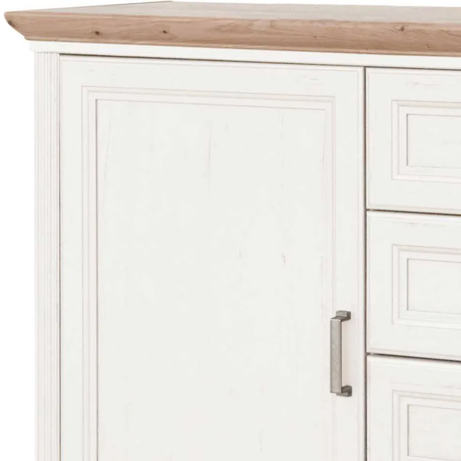 Wohnen Weißes Landhaus Schlafzimmer Set - Maggio (fünfteilig)