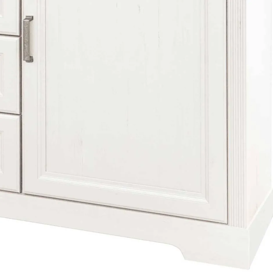 Wohnen Weißes Landhaus Schlafzimmer Set - Maggio (fünfteilig)