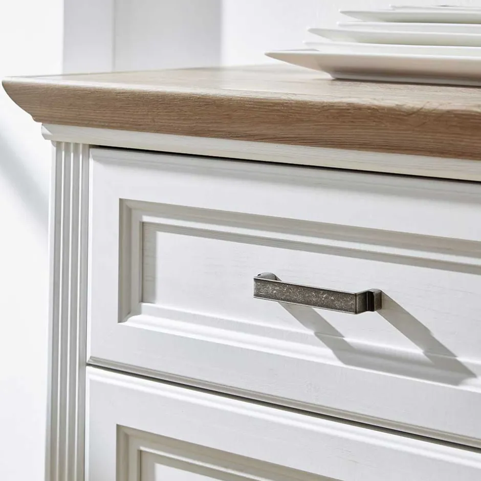 Wohnen Weißes Landhaus Schlafzimmer Set - Maggio (fünfteilig)