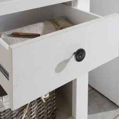 Weißes Landhausregal mit Flaschenfach - Chelles^Wohnen Discount