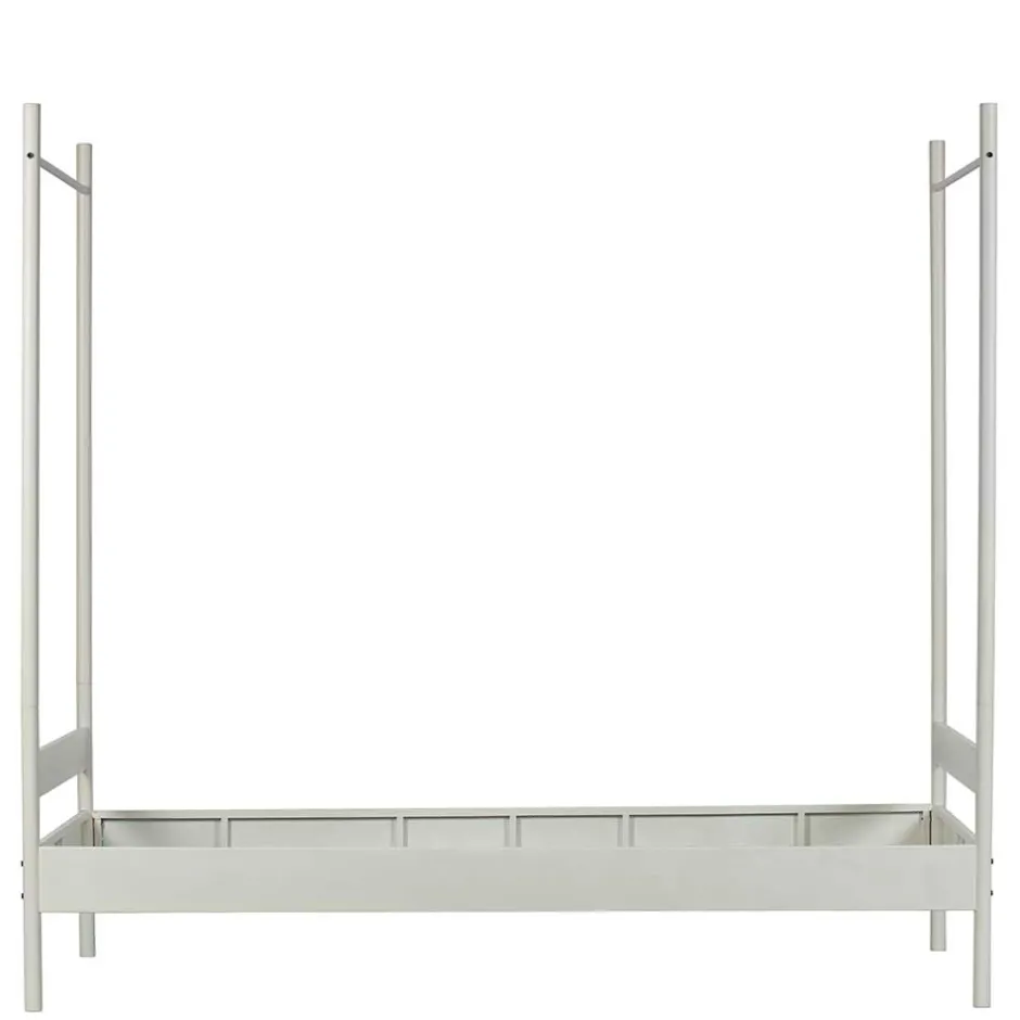 Wohnen Weißes Metallbett mit Baldachin - Jenva