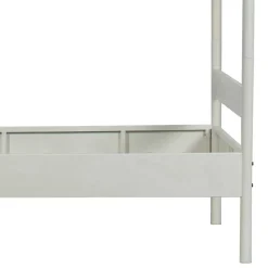 Wohnen Weißes Metallbett mit Baldachin - Jenva